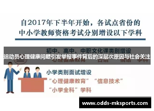 运动员心理健康问题引发举报事件背后的深层次原因与社会关注
